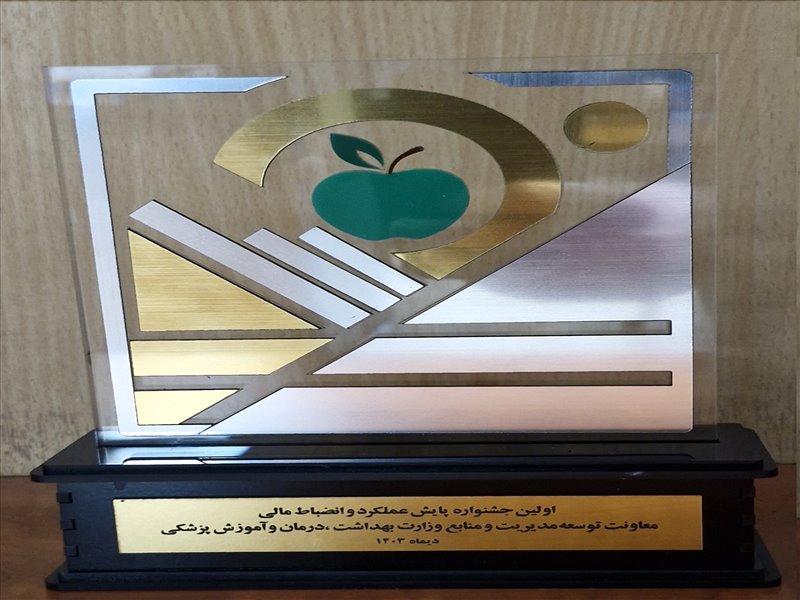 کسب عنوان مدیریت بهینه منابع 